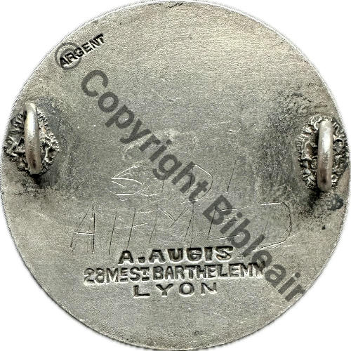 BIZERTE SIDI AHMED   NH BA205 BG313 BEq308 Inscrip arabe A.AUGIS ST.BARTH LYON 3Lig 2Anno Dos lisse Grave ARGENT Src.imlavocat 100Eur(x2) 